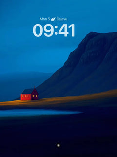 Mystic Night Landscape Wallpaper, iPhone Duo cover screen