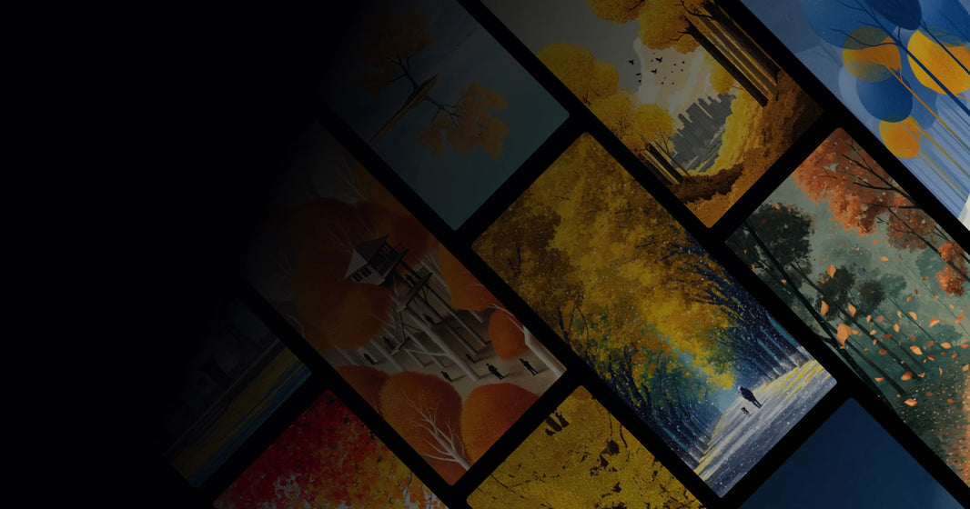 Golden Autumn Forests and Solitary Journeys: A Visual Meditation on Nature and Presence