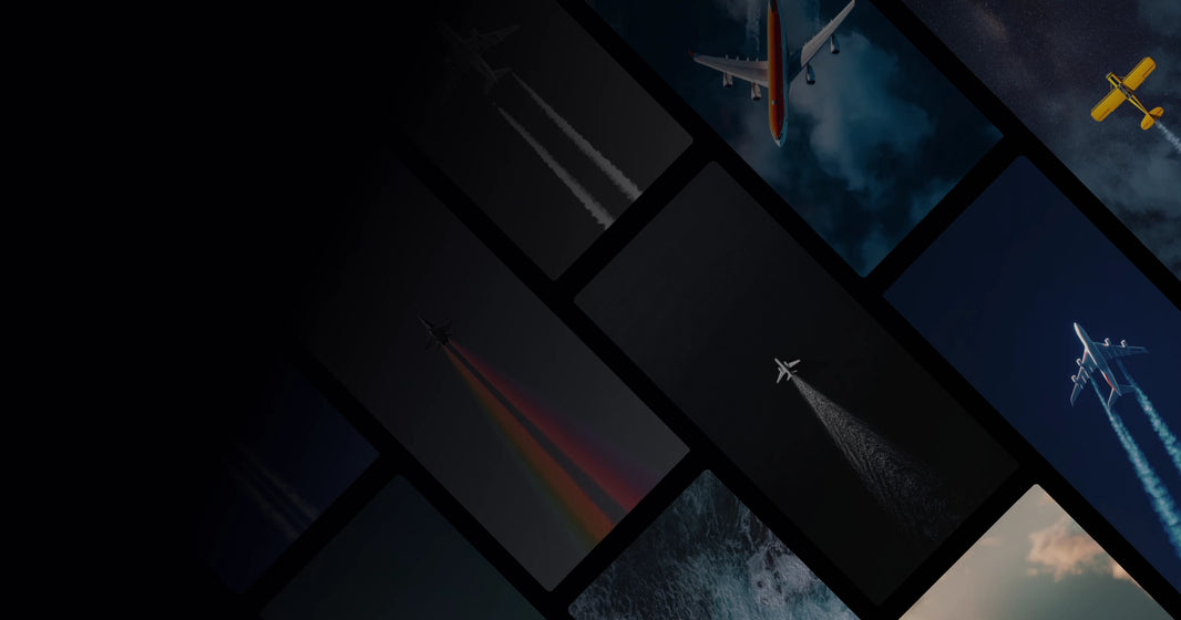 Flight Trails: Aesthetic Journey Through the Sky