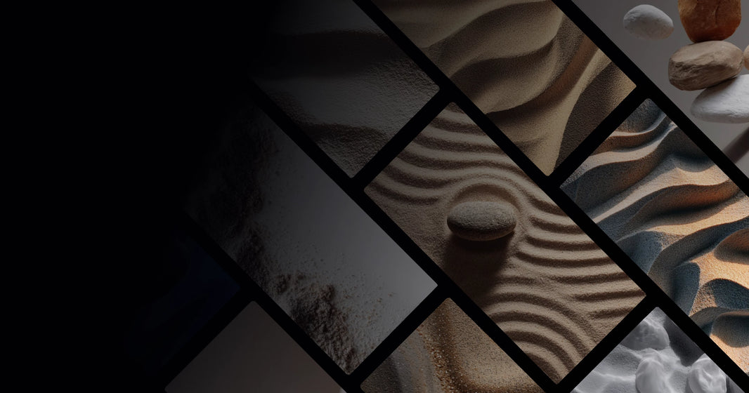 Minimalist Sand and Stone Art — Natural Order and Serenity