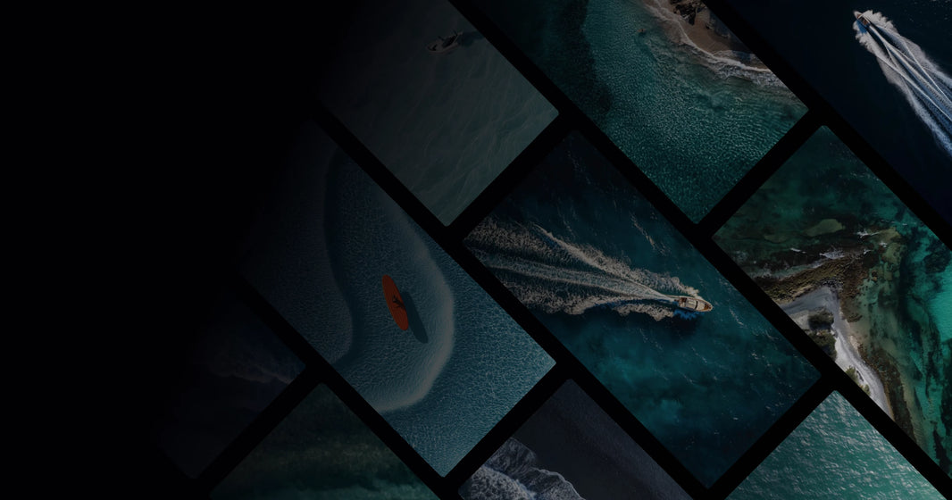 Aerial Ocean Art: Boats, Coastlines, and Water Textures in Natural Harmony
