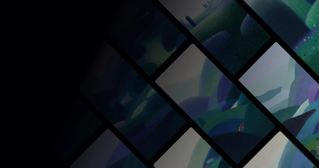 Tranquil Mountain Hues: An Abstract Journey Through Calm Landscapes