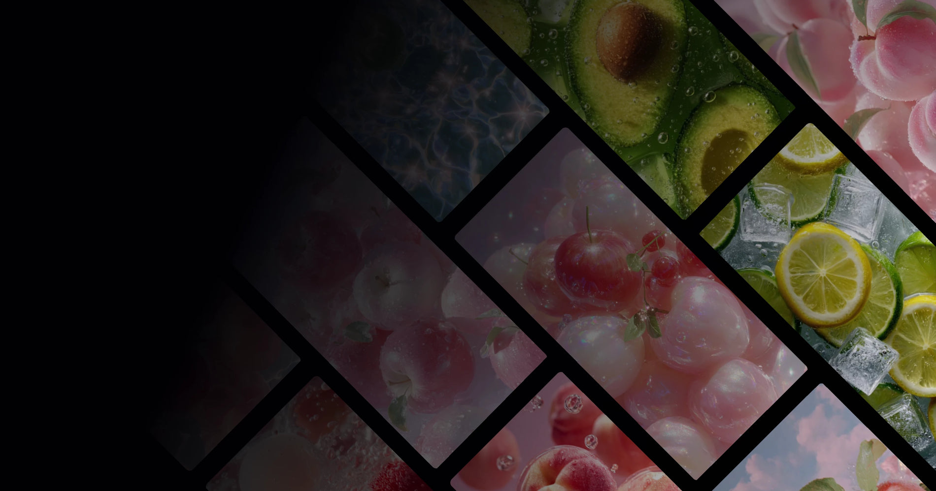 Dreamy Fruits Collection: Ethereal Peaches Limes Avocados and Apples in Natural Art