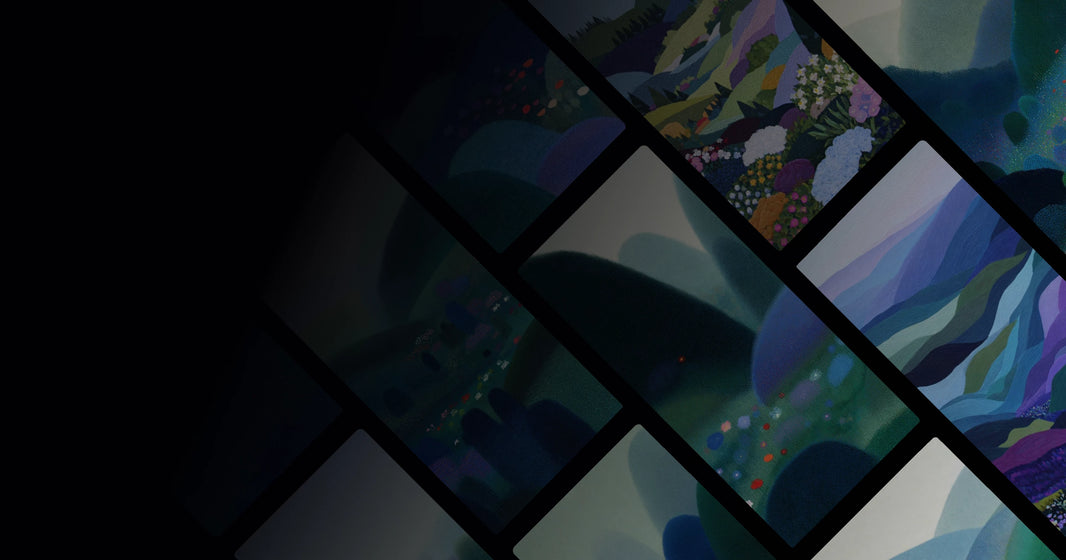 Nature’s Emotional Palette: Abstract Landscapes in Soft Hues and Gentle Forms