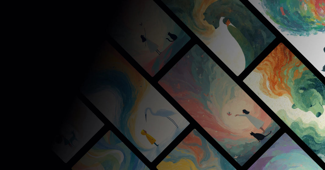 Human and Animal Harmony in Vibrant Nature Artwork — A Journey Through Emotional Landscapes