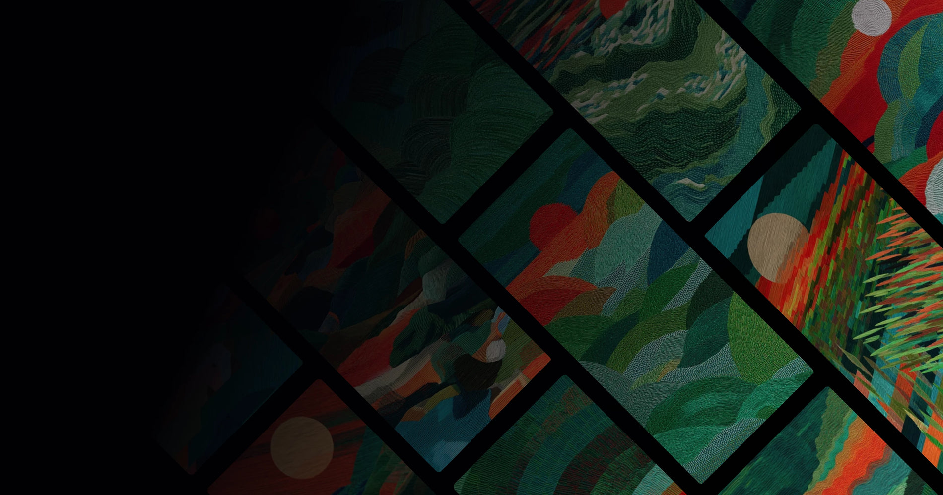 Embroidered Nature Landscapes: Artistic Textiles Capturing Earth’s Rhythm and Color