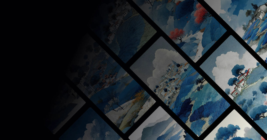 Serene Mountain Villages in Blue Hues: A Visual Journey Through Traditional Harmony