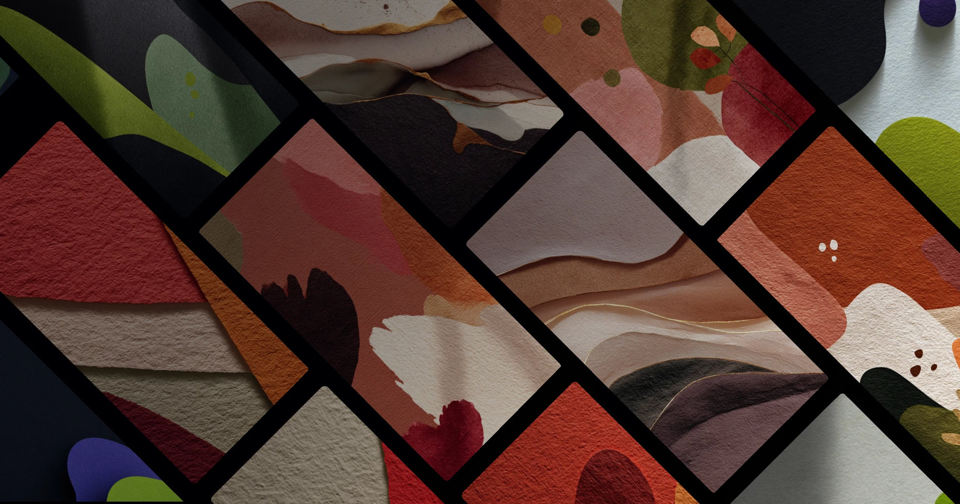 Minimalist Abstract Art with Emotional Depth and Textured Forms