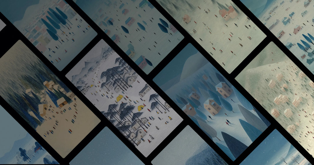 Snow-Covered Villages and Silent Walks: A Winter Mood in Art