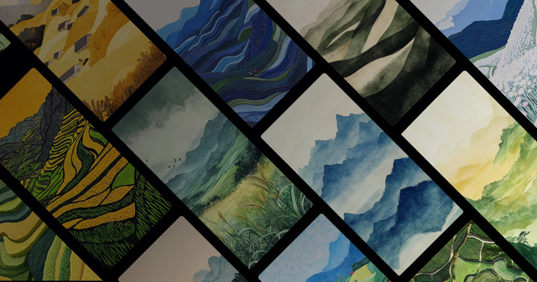 Serene Mountain Vistas and Rolling Fields – A Journey Through Natural Harmony