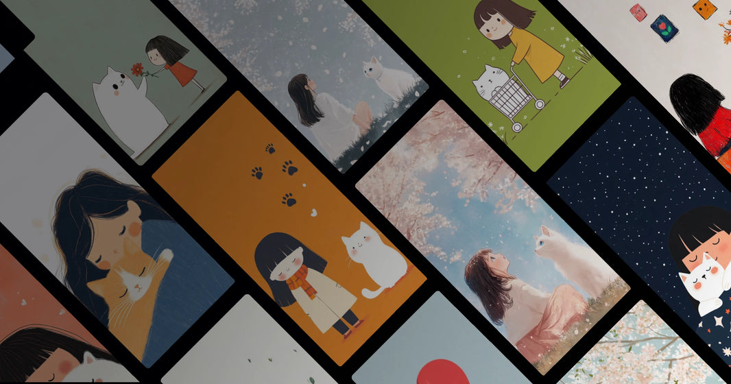 Gentle Moments: Girl and Cat Living in Harmony