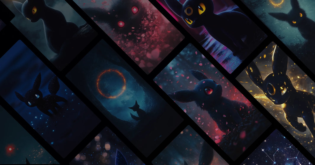 Mysterious Night Spirit With Glowing Eyes and Starry Sky Design