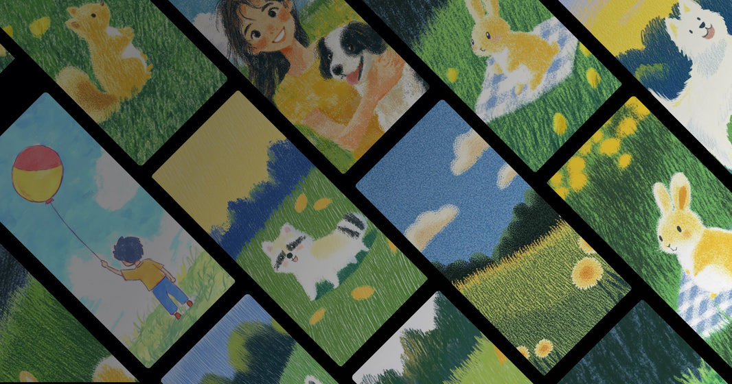 Fluffy Friends in the Sunlit Field: A Heartfelt Journey Through Nature and Companionship