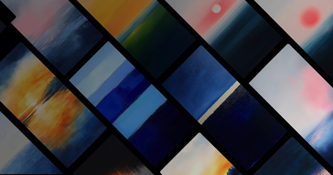 Serene Ocean Horizons at Dusk — Minimalist Nature Art