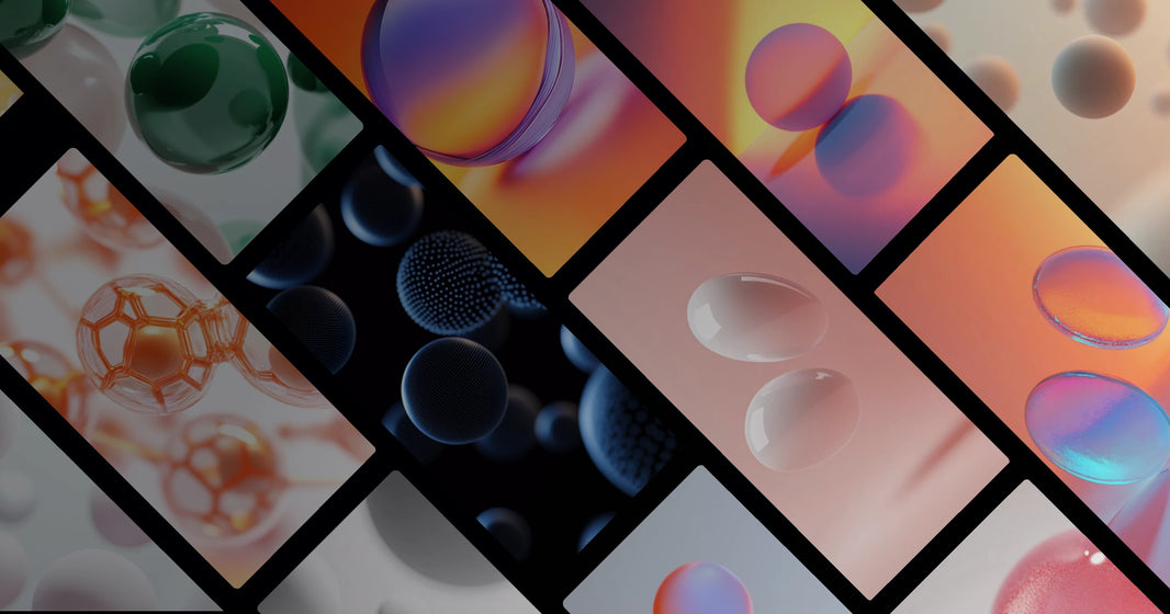 Floating Spheres in Soft Light: A Modern Minimalist Art Experience