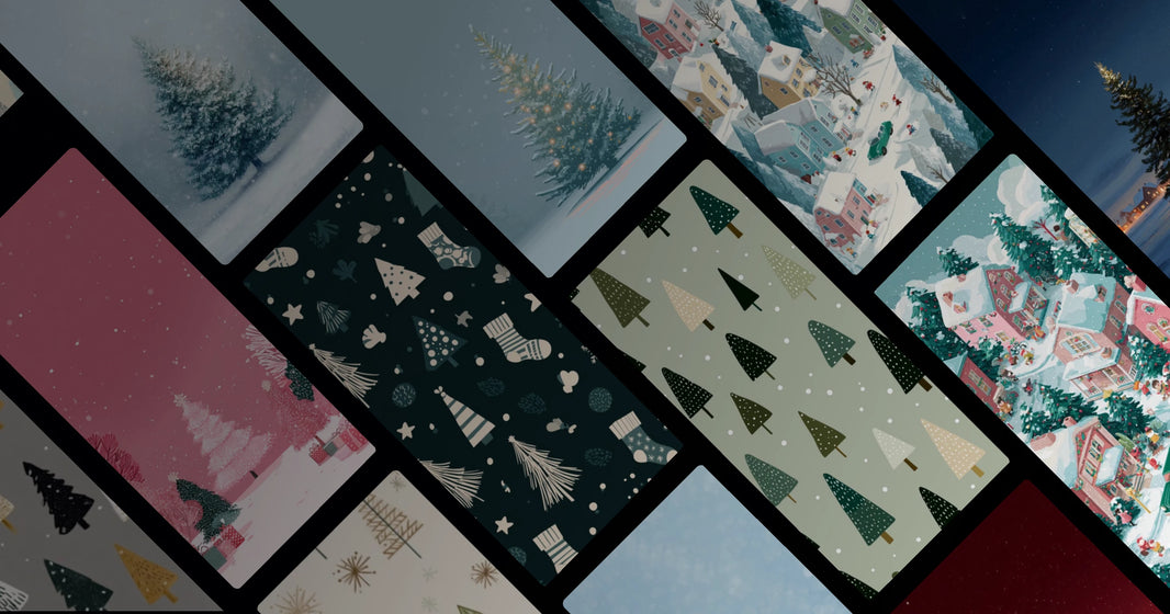 Serene Winter Village with Illuminated Christmas Tree and Cozy Homes