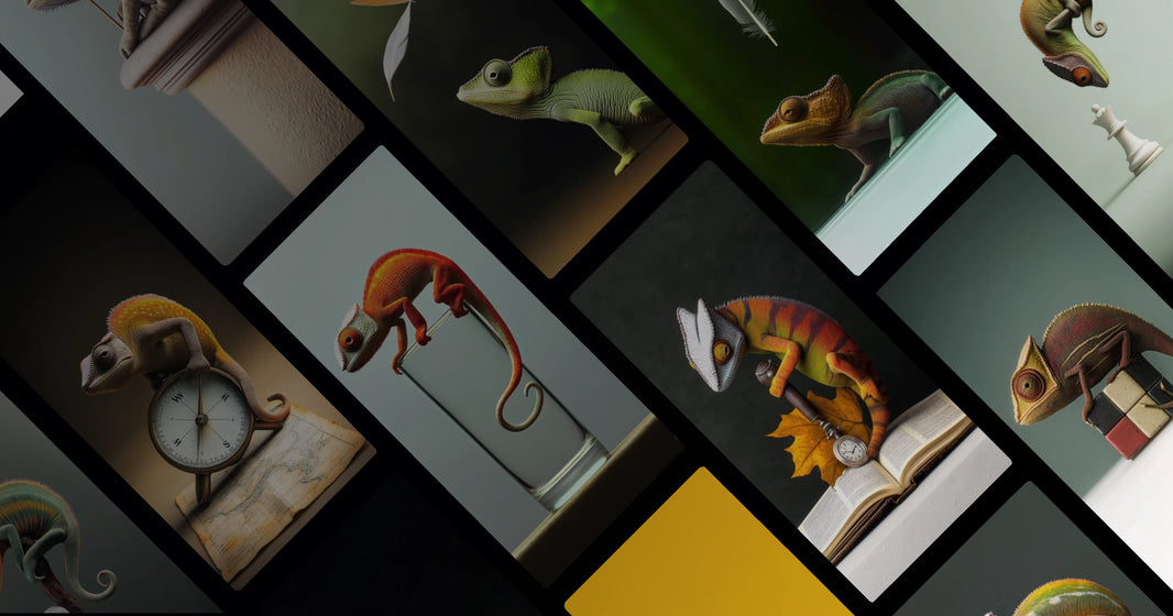 The Philosophical Chameleon: Nature Meets Symbolism in Art