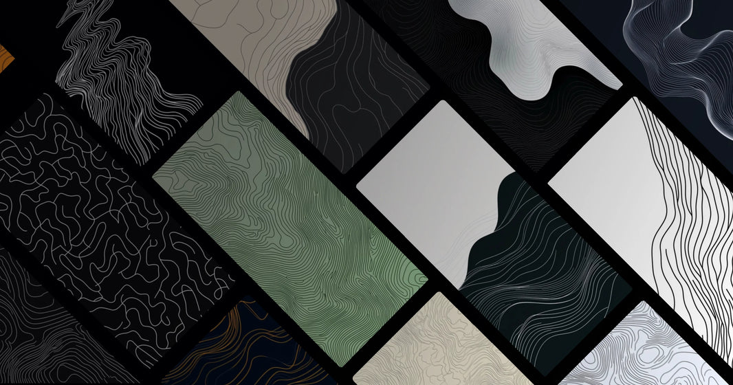 Minimal Contour Line Art – Abstract Topographic Design for Calm & Focus