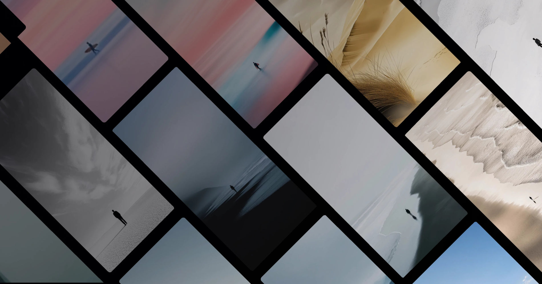 Solitary Walker in Nature: Minimalist Moments of Quiet Reflection