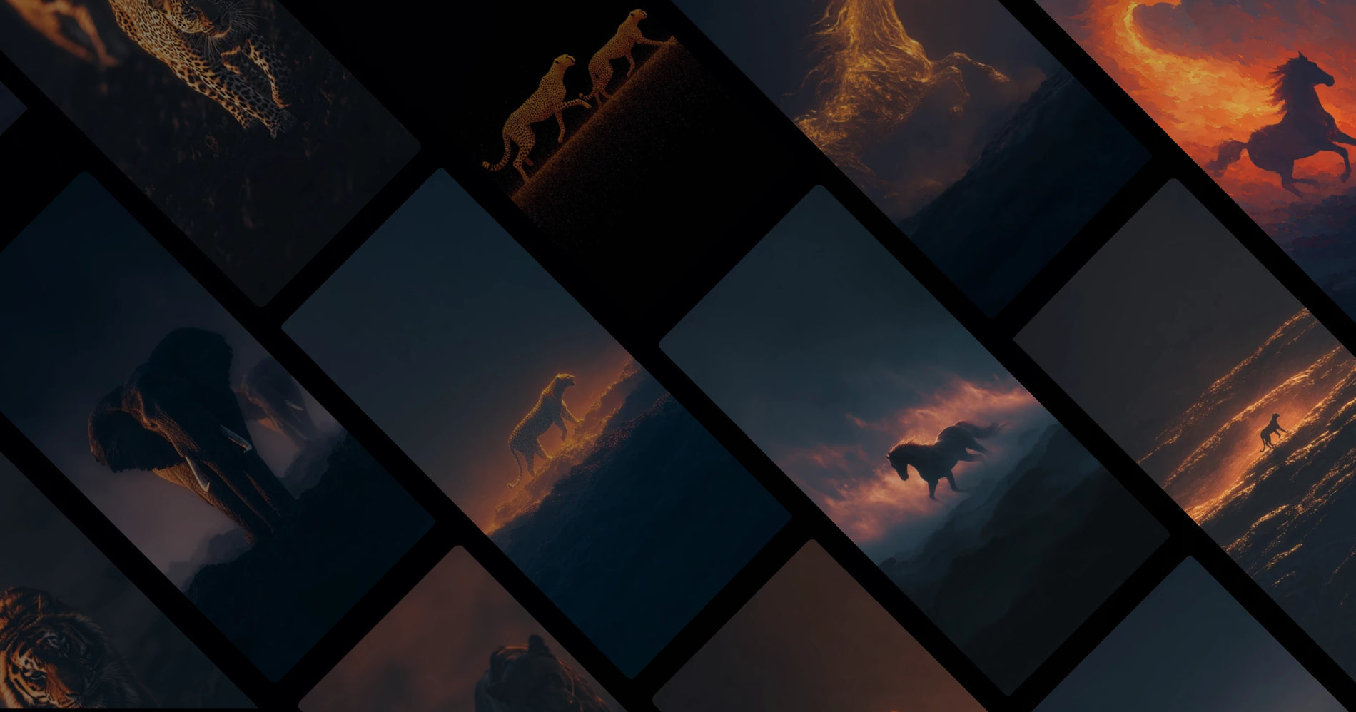 Blazing Motion: Animals and Fire in Dynamic Aesthetic Art