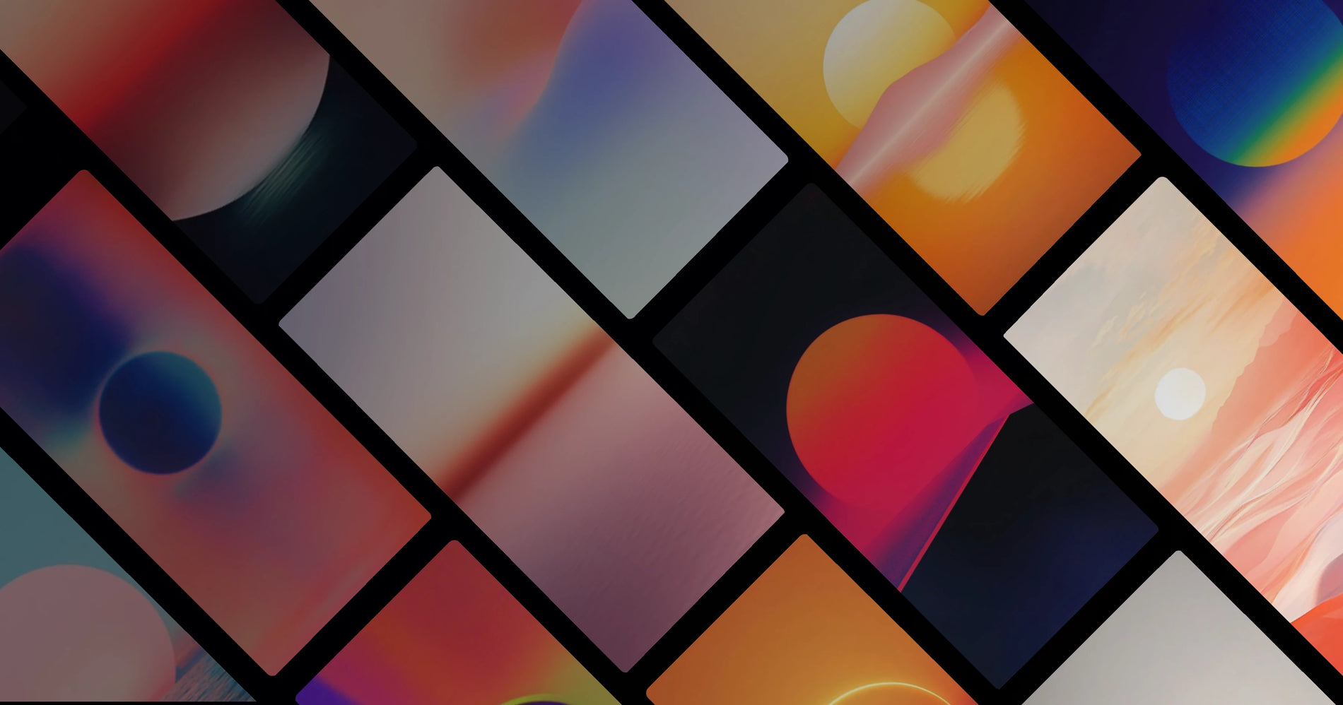 Sunset Aesthetic: Minimalist Horizon Art with Warm Gradient Colors