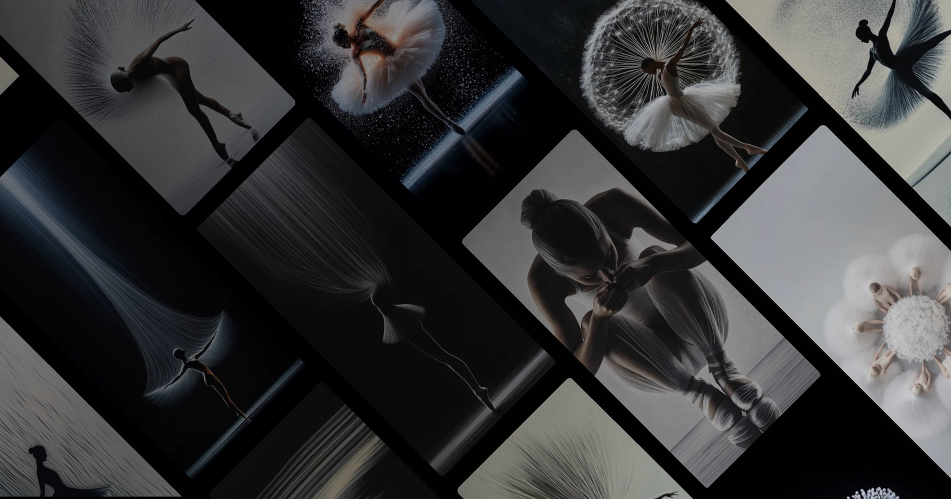 Ethereal Ballet Dance Art – Minimalist Motion and Symbolic Expression