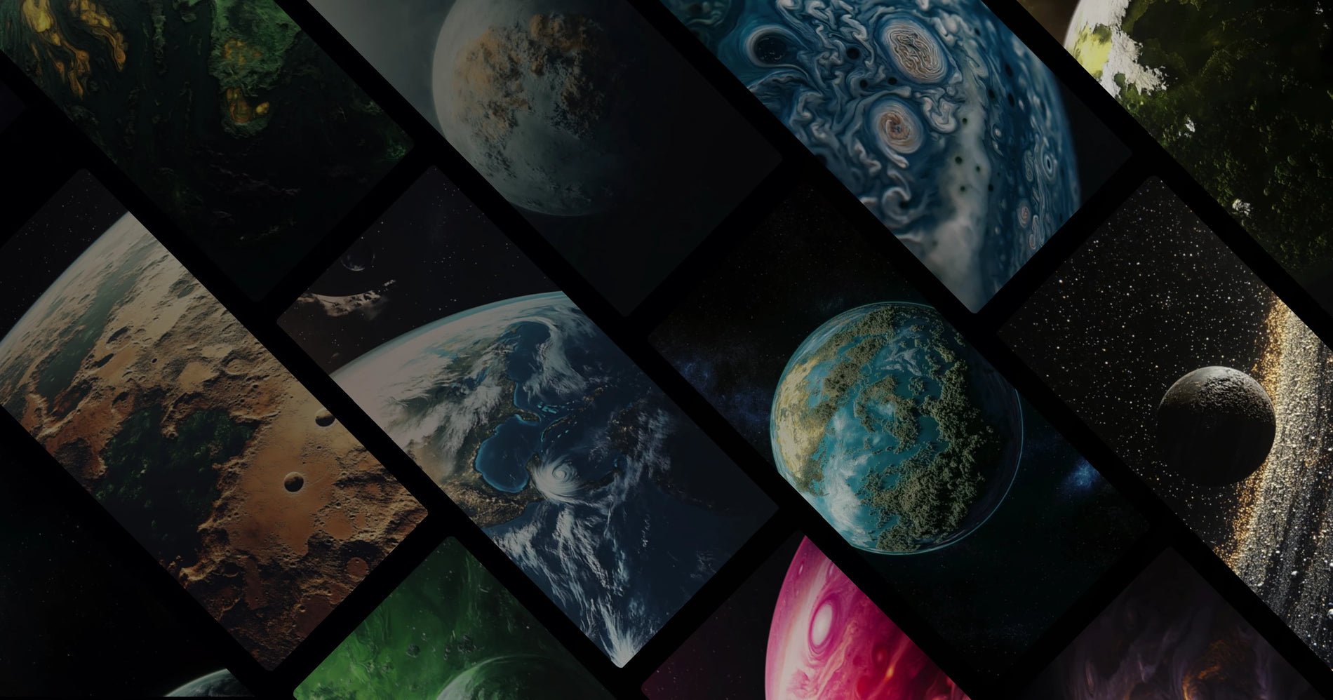 Celestial Wonders: A Journey Through Planetary Textures and Cosmic Vistas