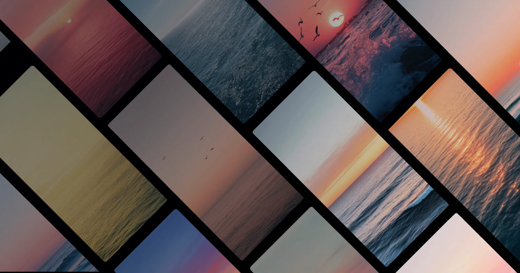 Serene Sunset Over Calm Ocean – Peaceful Natural Landscape Art