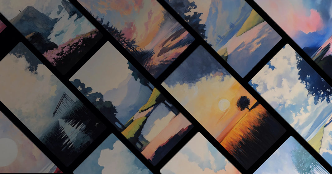 Serene Nature Scenes: Mountain Lakes, Sunset Paths, and Tranquil Journeys