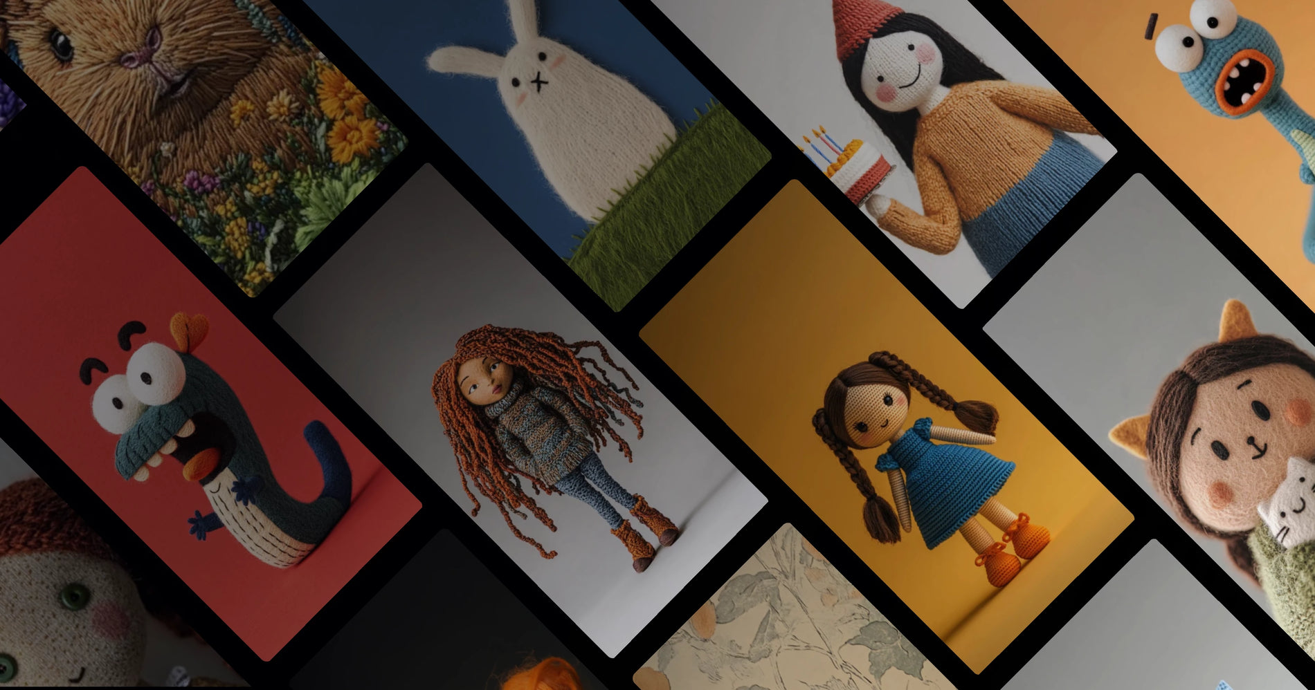 Handcrafted Knitted Characters: Emotional Dolls and Whimsical Creatures