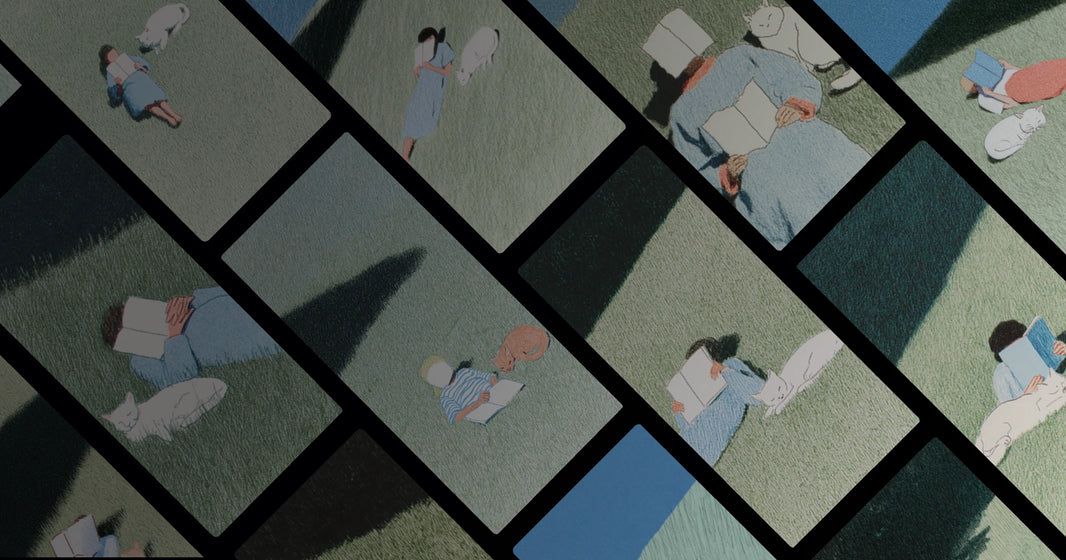 Quiet Afternoon with Cat and Book – Serene Reading Moment in Nature