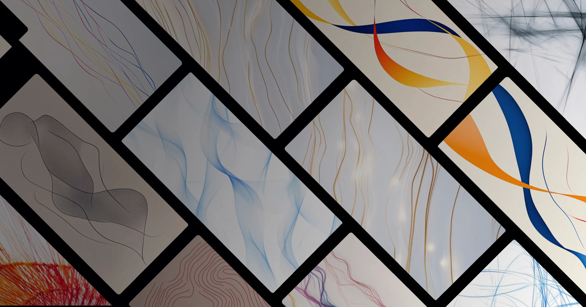 Abstract Line Art: Elegance of Movement and Form