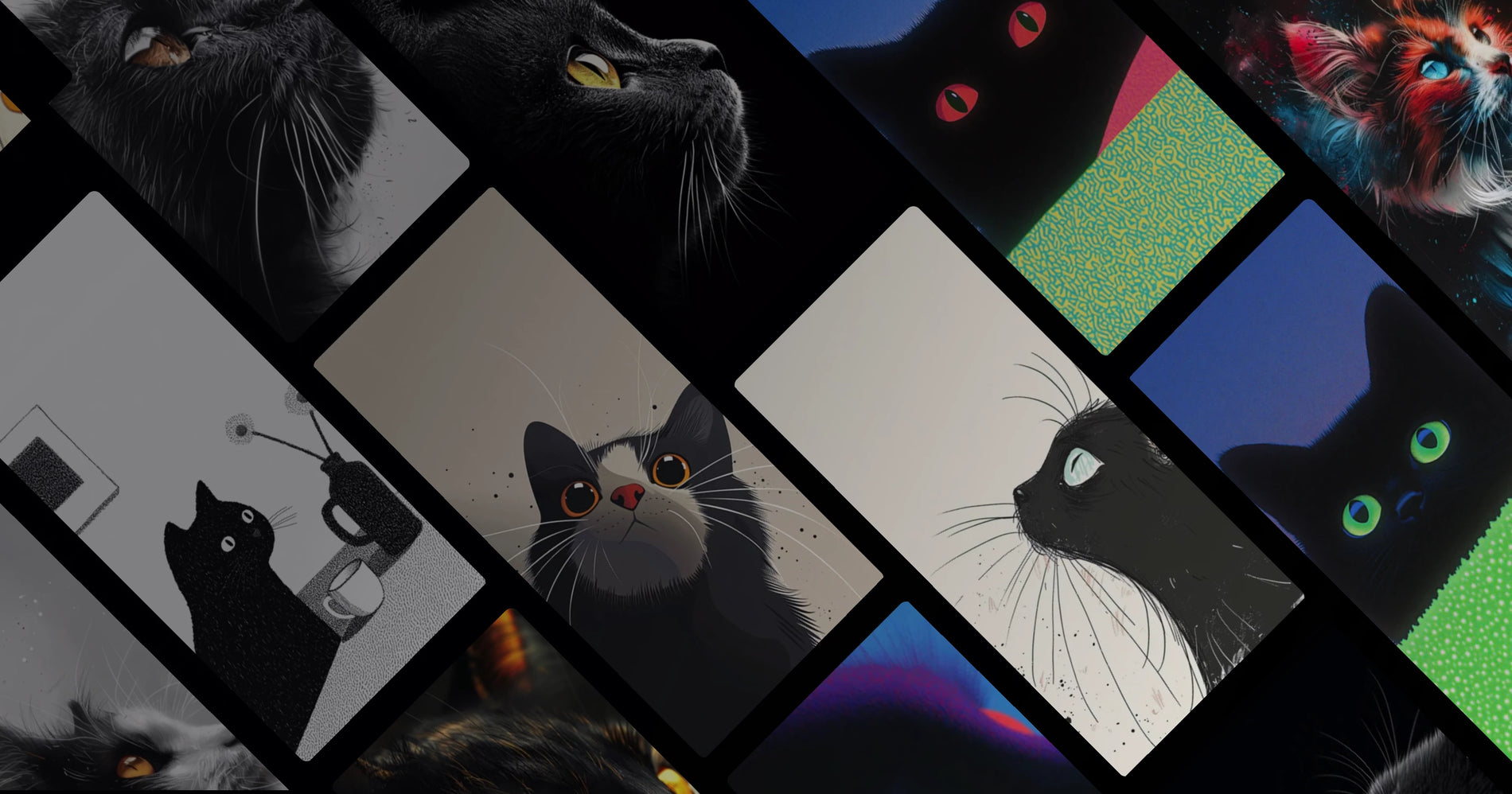 Mystical Cat Eyes: Digital Art Exploring Emotion and Symbolism