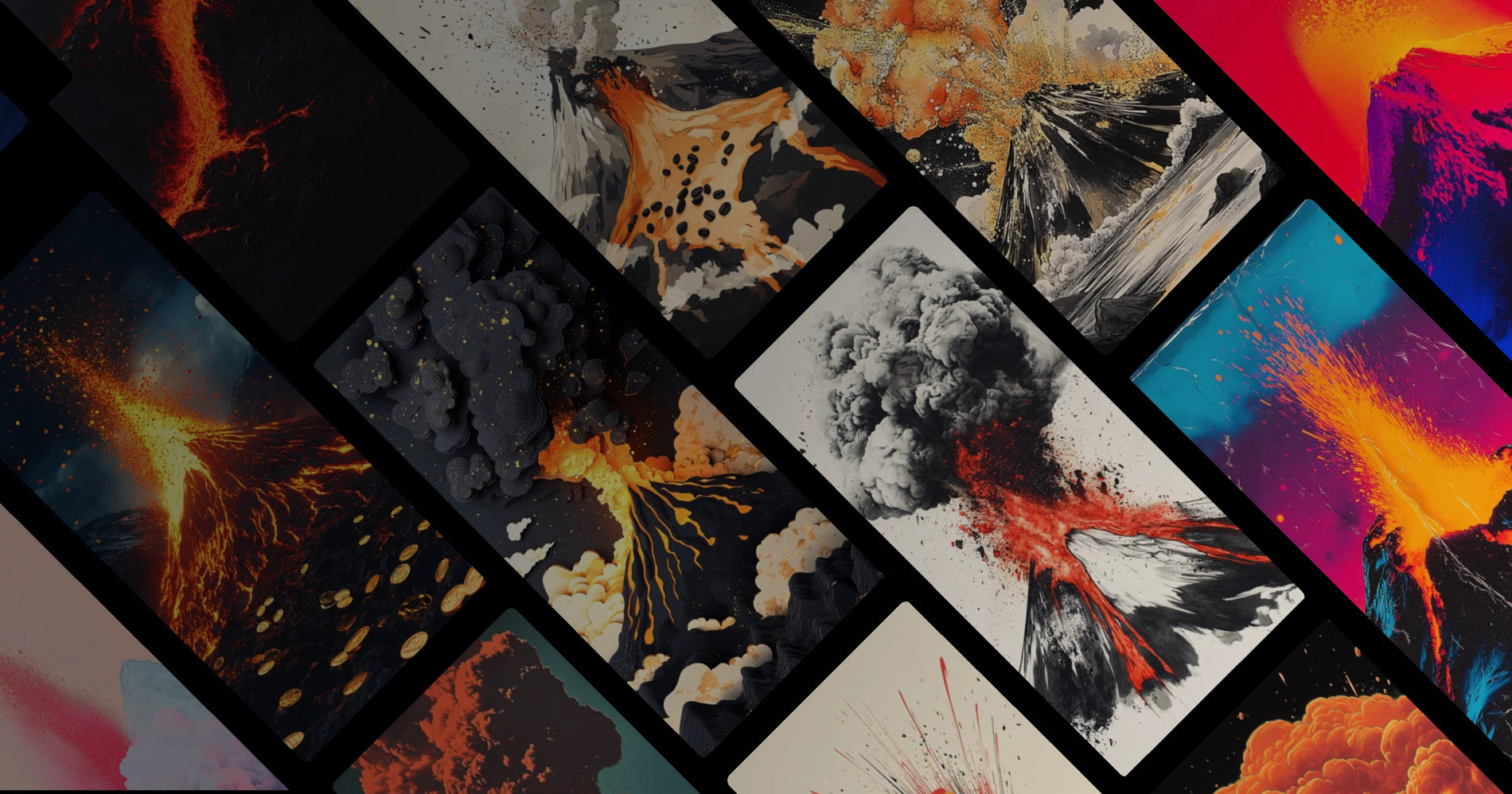 Eruption of Nature: Volcanic Artistry in Motion and Color