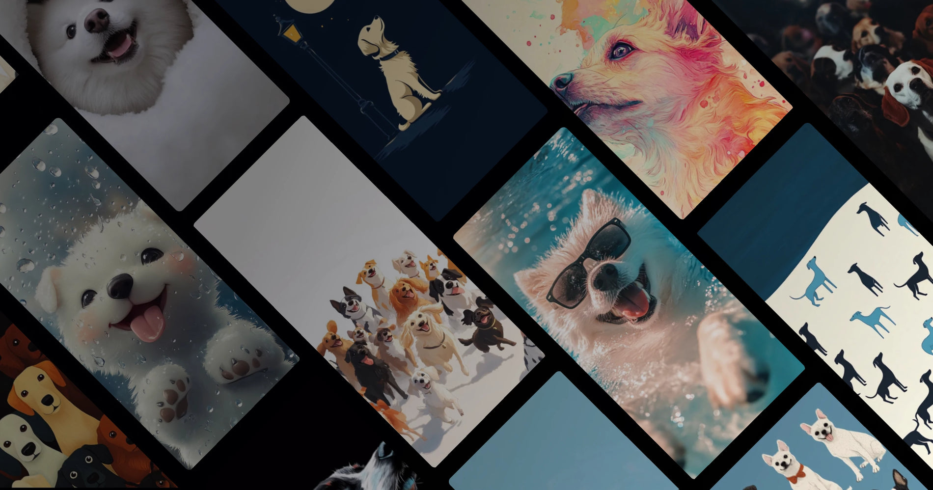 Dog Collective Dreams: From Silent Gatherings to Vibrant Canine Artistry