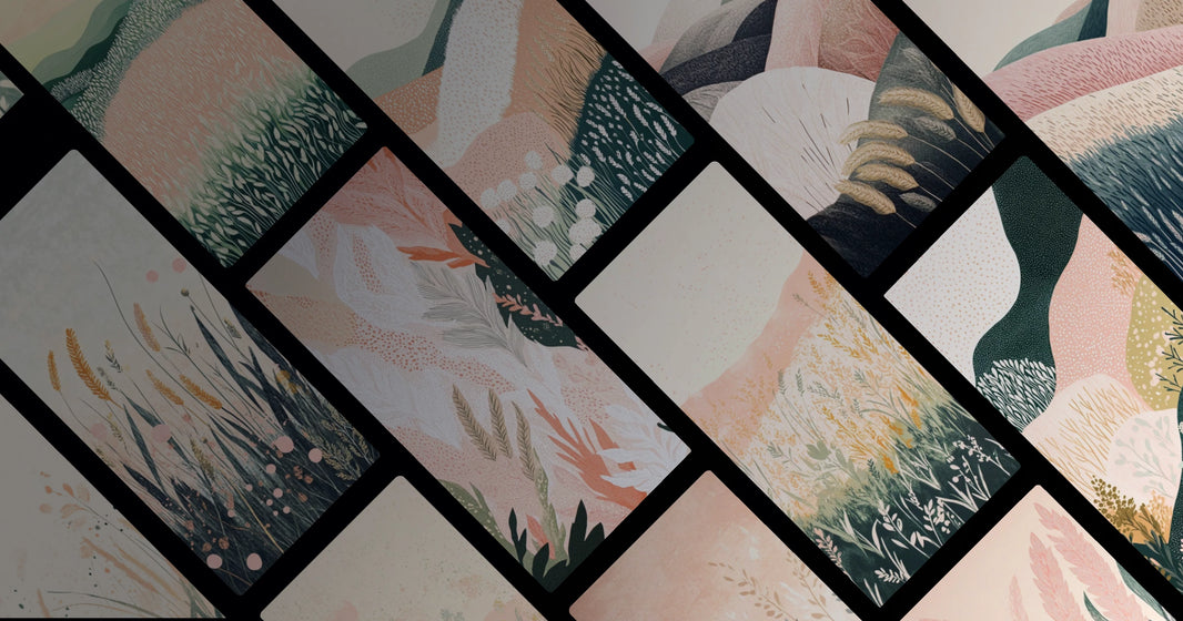 A Serene Journey Through Earth and Plants in Harmonious Colors