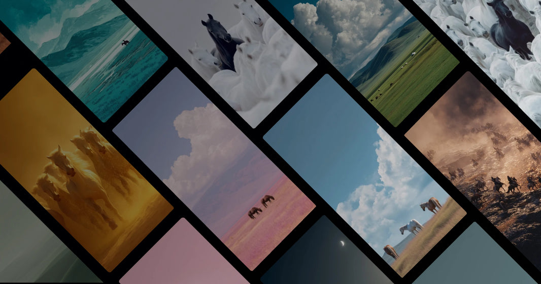 Black Horse Amid White Herd: A Journey Through Nature and Identity