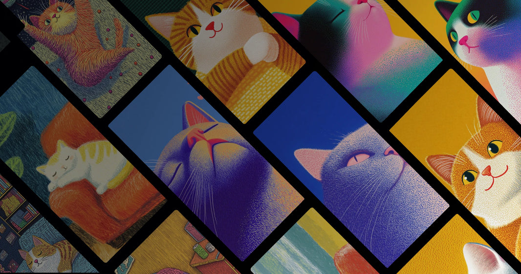 Colorful Cat Art: Emotionally Rich Feline Portraits in Vibrant Styles