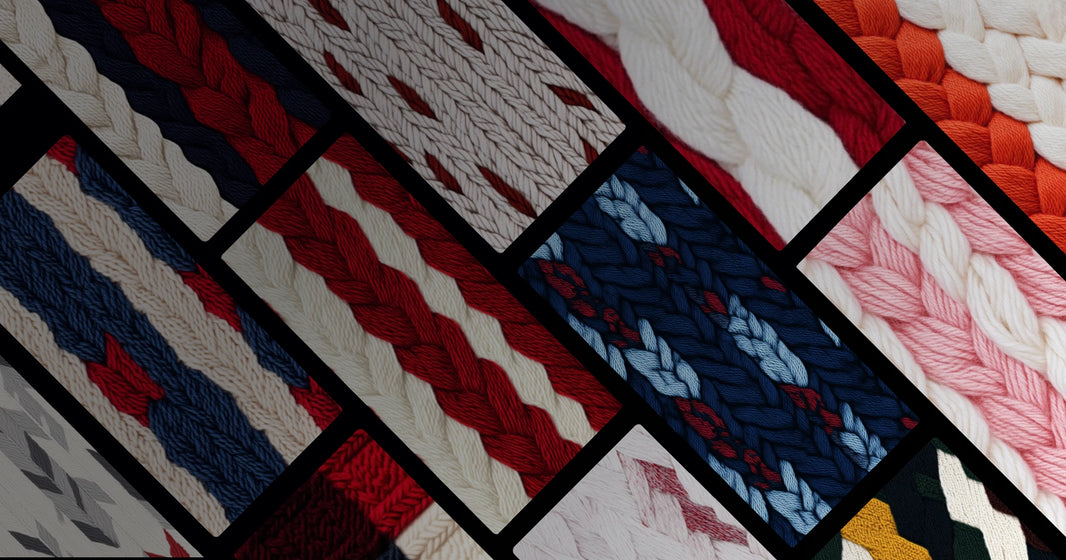 Handcrafted Knit Patterns in Rich Colors: Artistic Textile Design Inspired by Emotional Rhythms