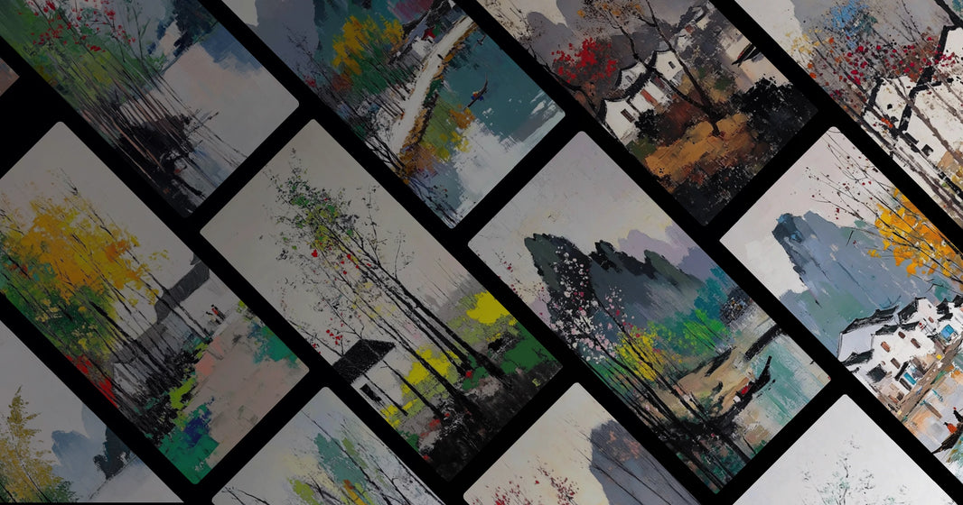 Poetic Ink Landscapes of Jiangnan: Seasonal Serenity and Cultural Harmony