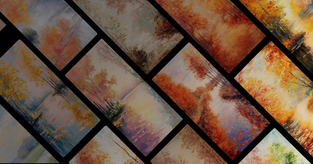 Serene Autumn Pathways: A Journey Through Warm Colors and Quiet Reflection