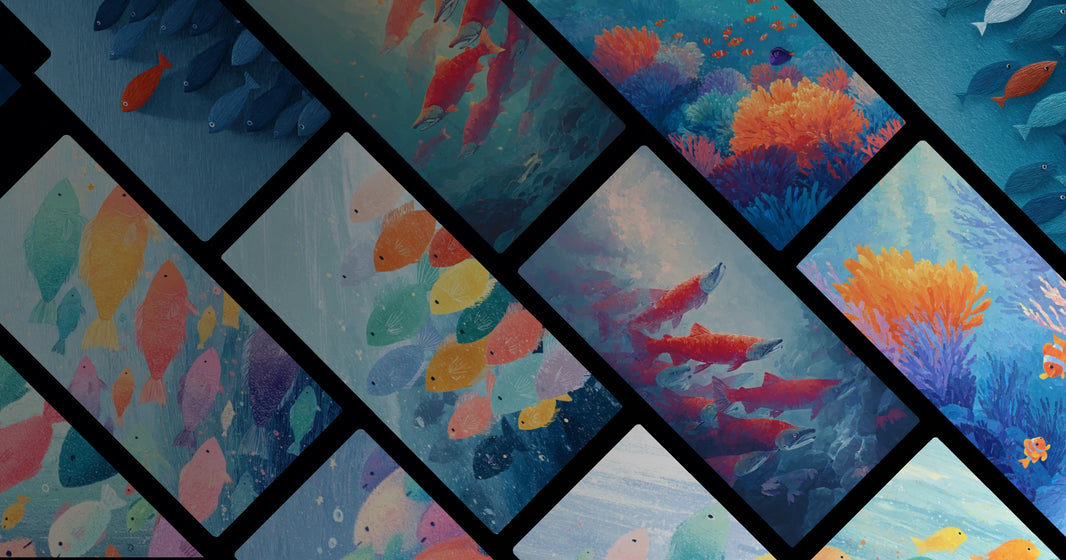 Ocean Fish School Art: A Journey Through Color, Movement, and Individuality