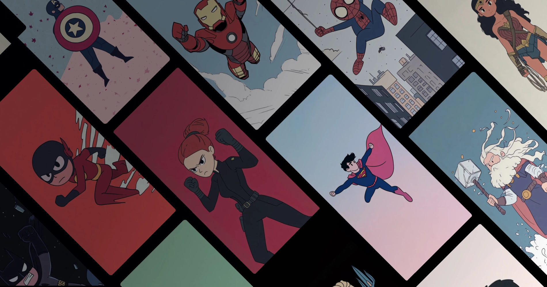 Anime-Inspired Superheroes: A Playful Reimagining of Iconic Heroes