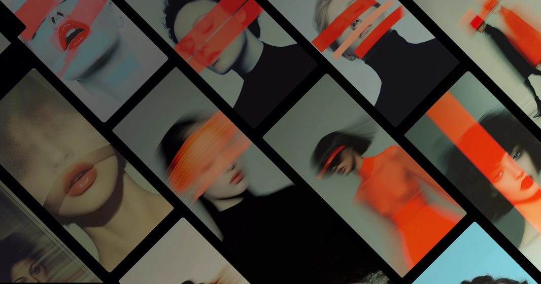 Red and Black Fashion Art — Minimalist Movement and Emotional Expression