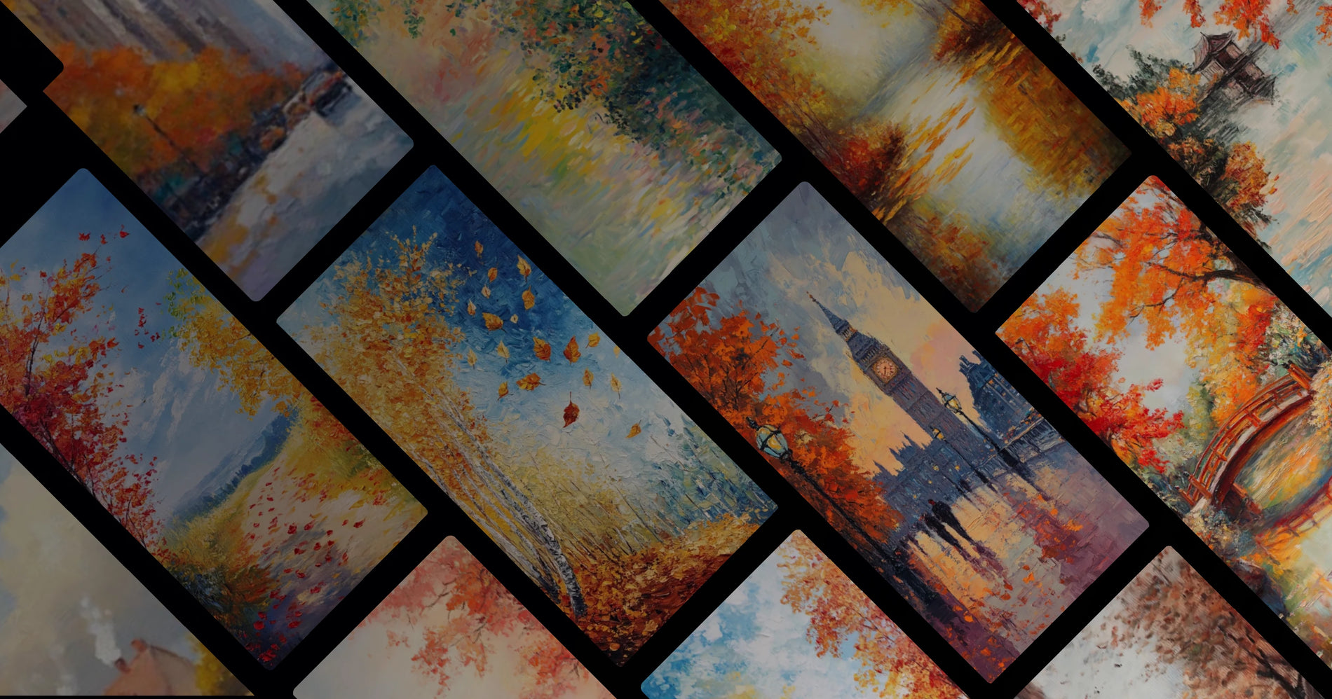 Autumn's Poetic Journey Through Nature and Cityscapes