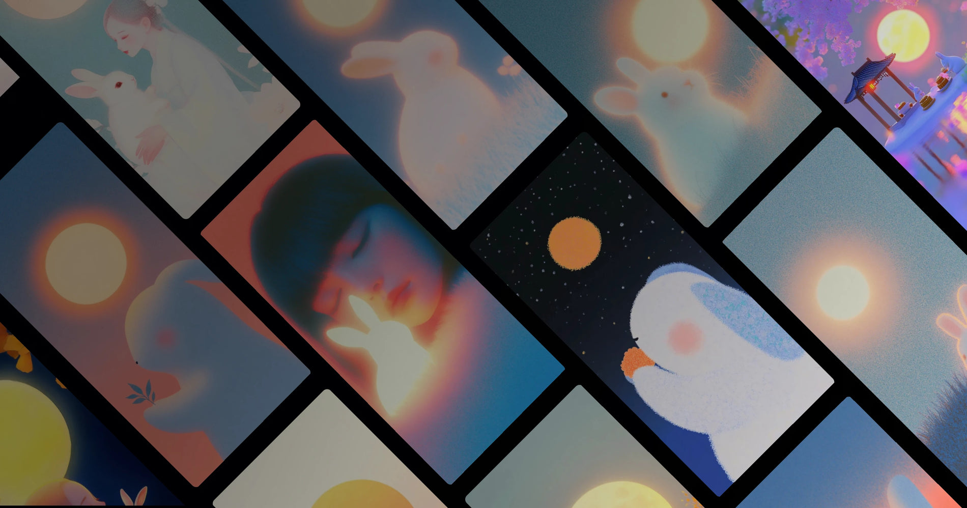 The Gentle Guardian: Moon Rabbit in Soft Light