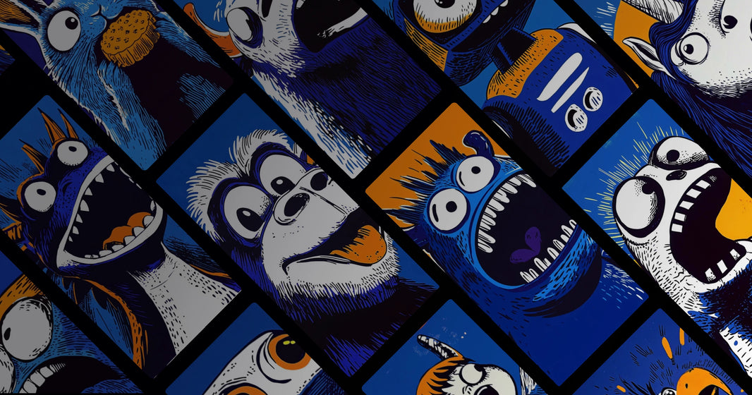 The Grotesque Zoo: High-Contrast Creature Studies