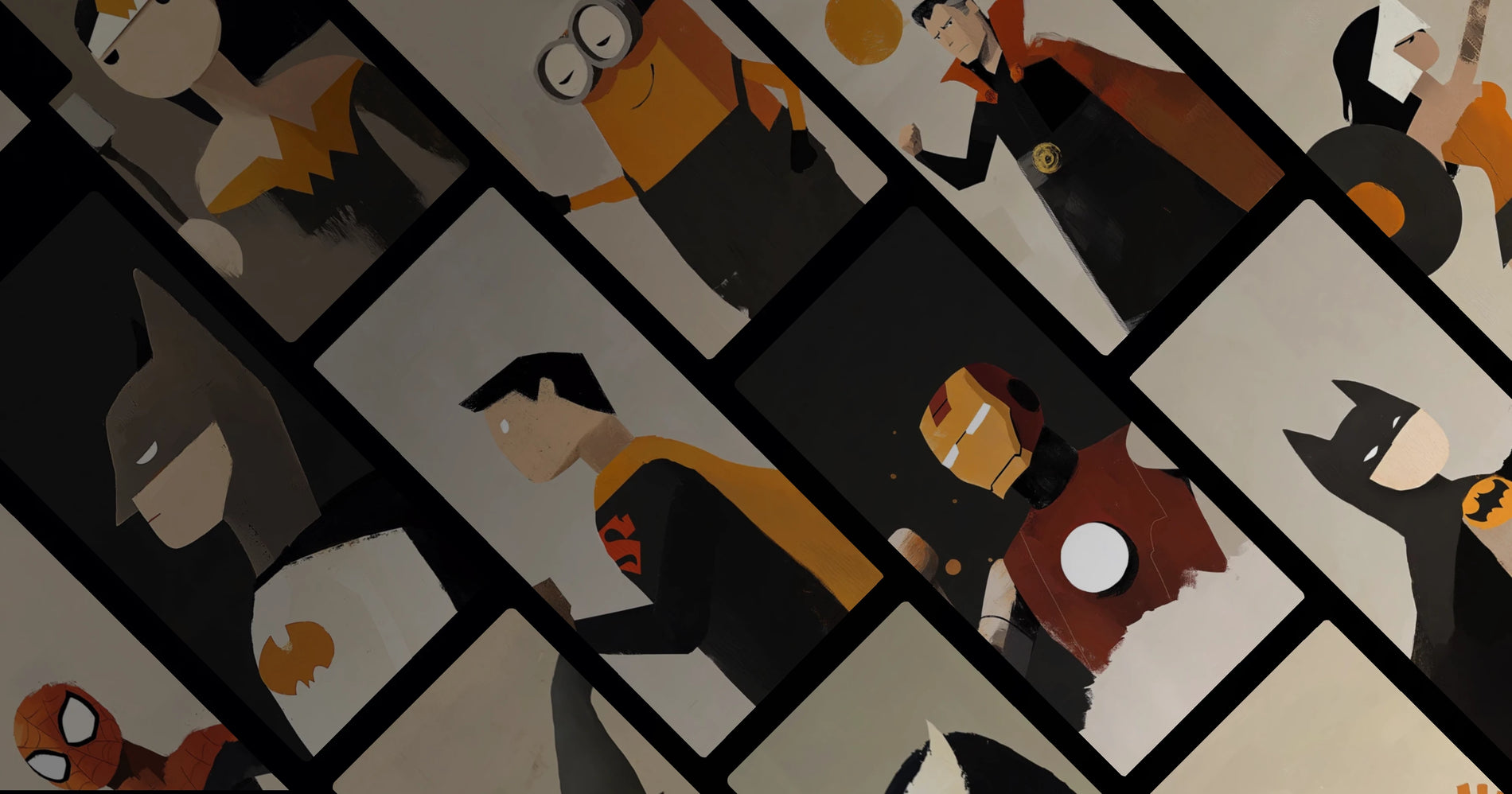 Essential Forms: A Minimalist Study of Pop Culture Icons