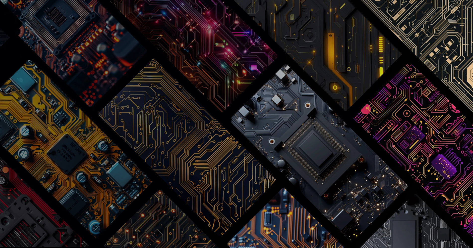 Circuit Board Textures and Light: A Micro-Narrative of Technological Aesthetics
