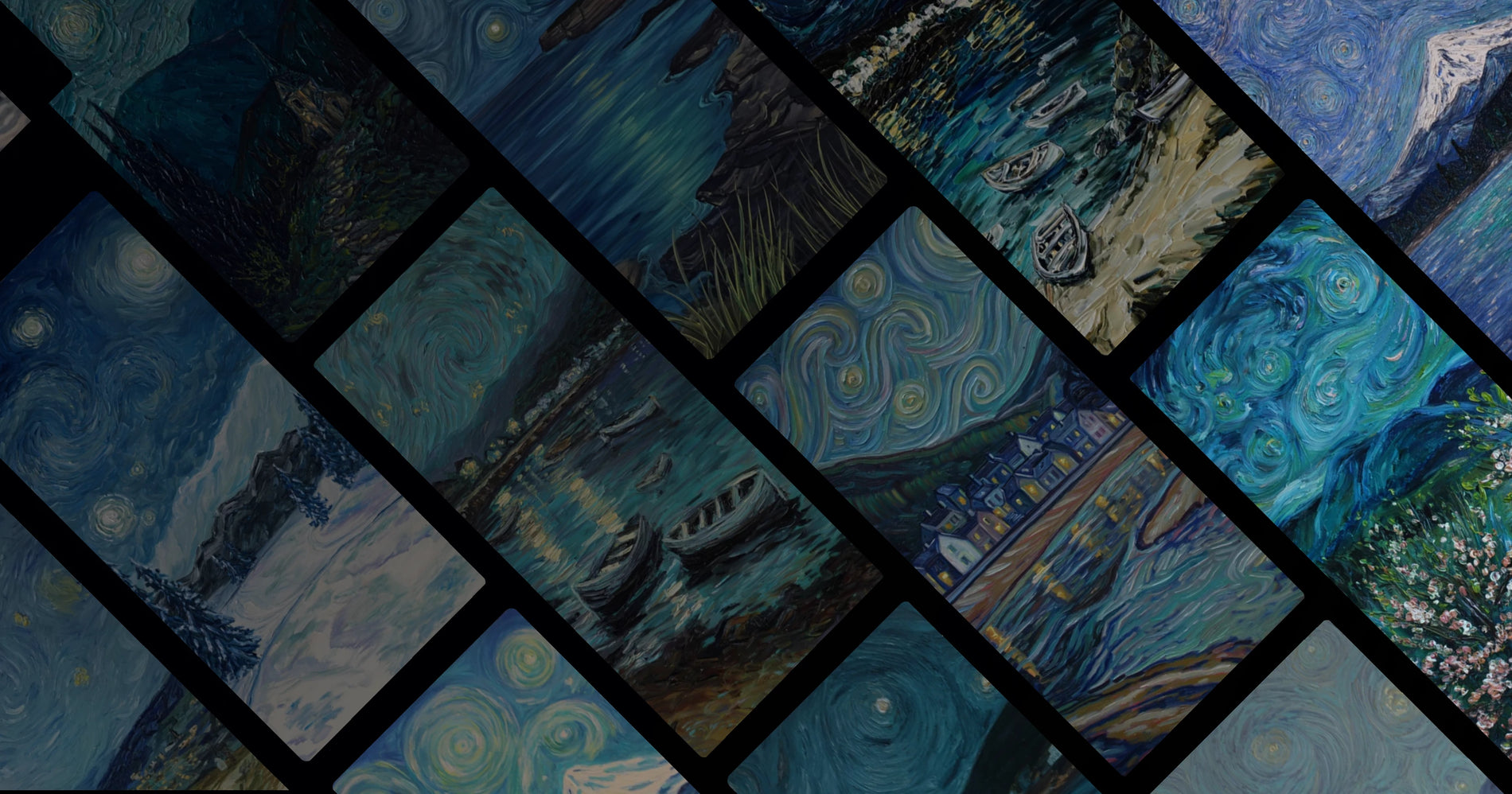 Eternal Dialogue: Starlit Coasts and Mountain Blooms